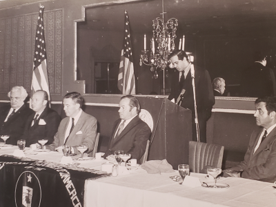 Bernardo Vega, Asesor del Banco Central en el Almuerzo AMCHAMDR Octubre 1971