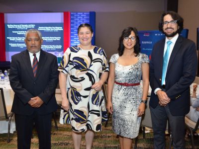 Miguel Rosario, Alicia Puello, Josefina Navarro y Javier Suárez