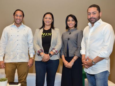 Juan Lozada, Claudia Chez Abreu, Josari Cedeño y Juan Núñez