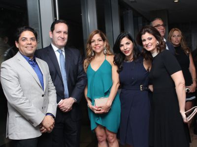 Juan Amell, José A. Álvarez, Gina Jiménez de Amell, Francesca Rainieri y Cecilia Carballo de Álvarez.