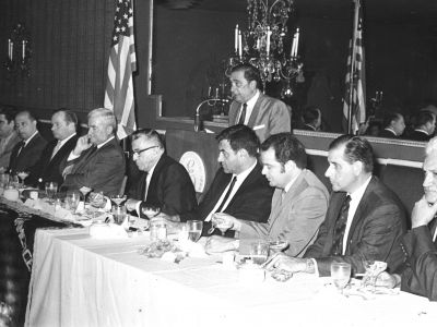 Rafael Rivas Vásquez en el Almuerzo AMCHAMDR  de Mayo 1969