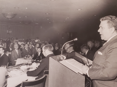 Ángel Miolán, Secretario De Estado Sin Cartera, en Almuerzo AMCHAMDR Febrero 1971